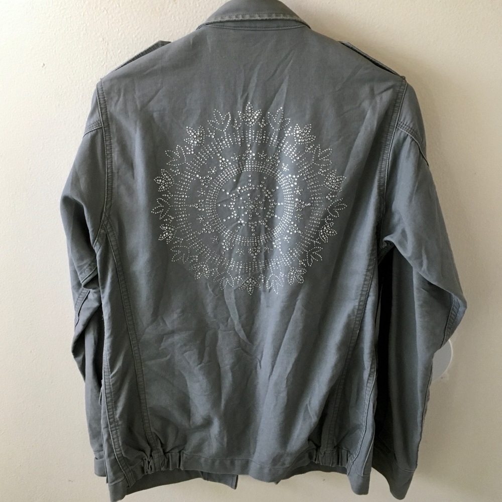 Zadig & Voltaire Rhinestone Military Jacket
